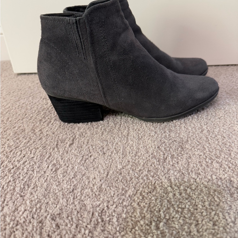 Blondo Charcoal Suede Ankle Booties
